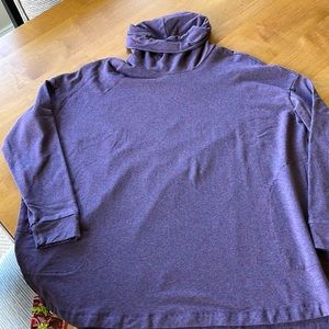 Oversized turtleneck sweatshirt